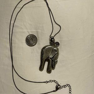 Pewter elephant charm